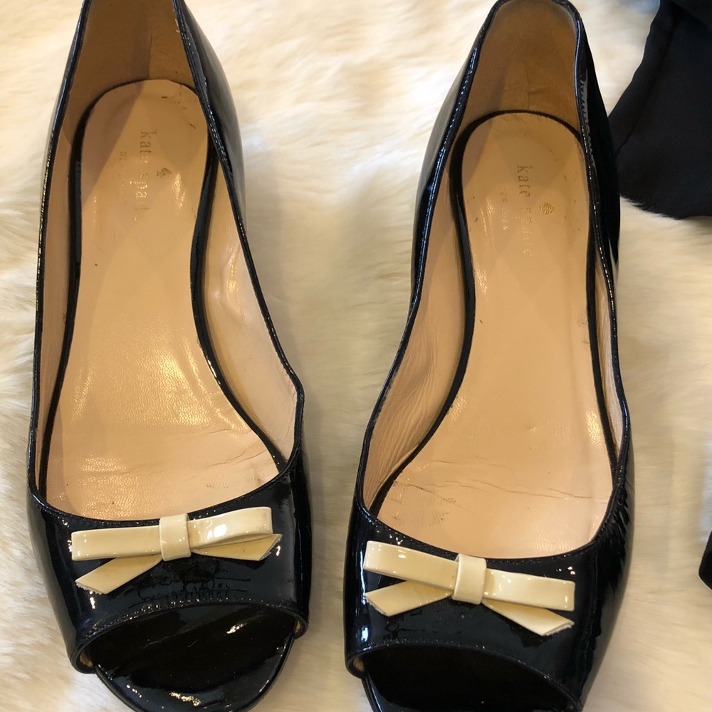 Kate Spade open toe wedges